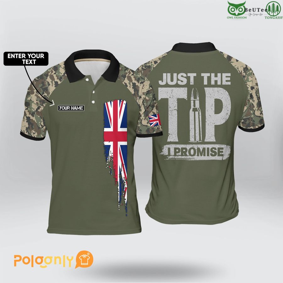 2 UK Army Just The Tip I Ipromise Polo Shirt