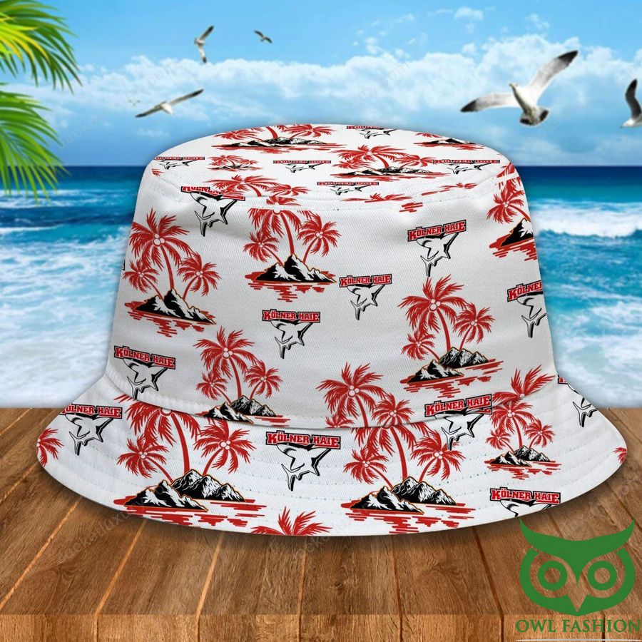 Kolner Haie Red Palm Tree Bucket Hat