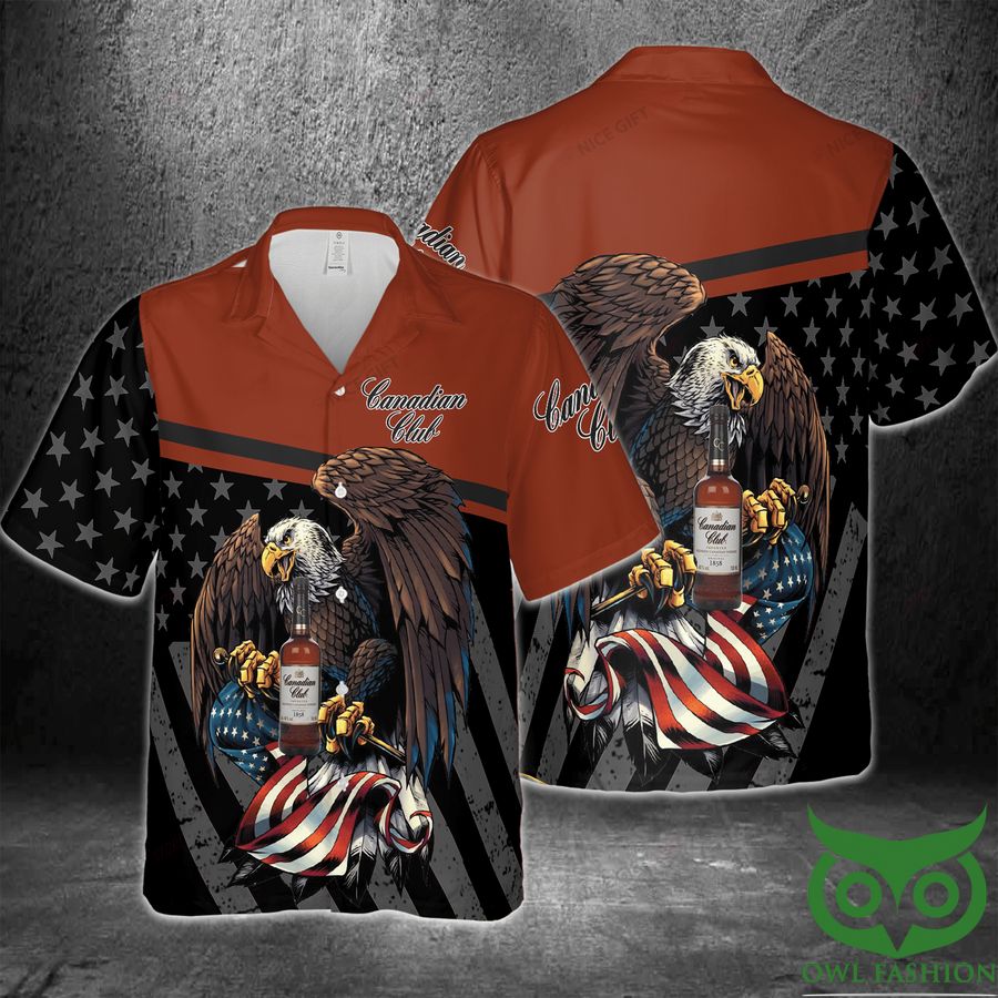 Canadian Club America Flag Eagle Hawaii 3D Shirt