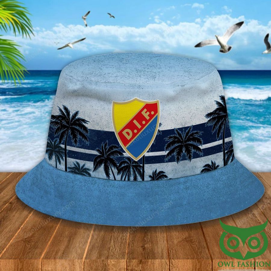 Djurgårdens IF Fotbollsförening Palm Tree Blue Bucket Hat