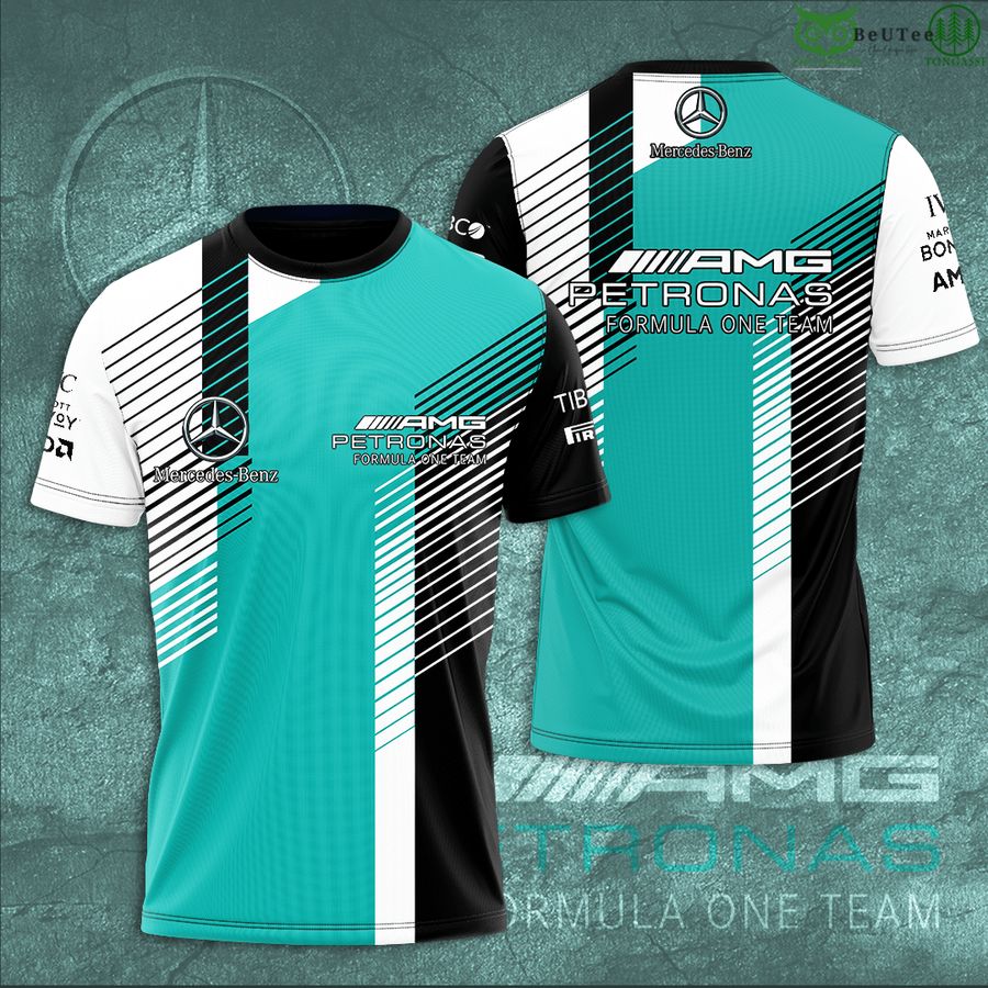Mercedes Petronas formula one team lines 3D T-Shirt