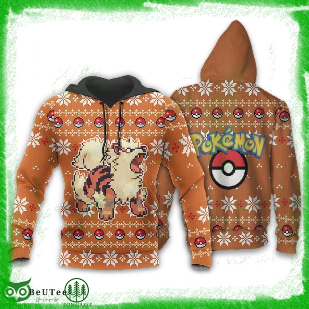 Pokemon Arcanine Xmas Gift Hoodie Ugly Sweater