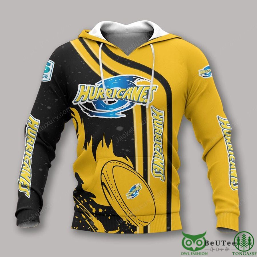 Hurricanes Super Rugby Pacific 3D Printed Polo Tshirt Hoodie