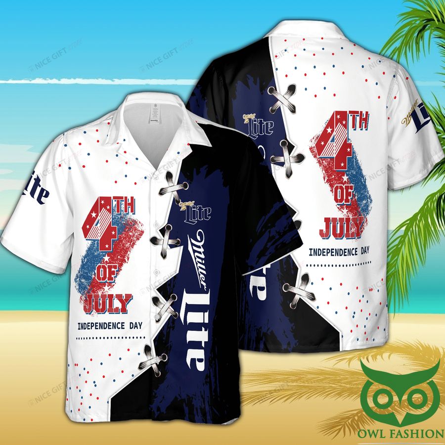 Miller Lite 4th of July Independence Day Hawaii 3D Shirt