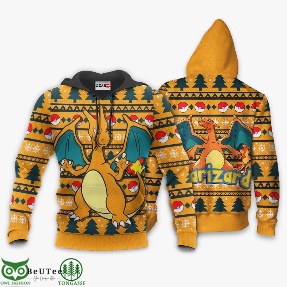 Charizard Anime Pokemon Hoodie Xmas Gifts Ugly Sweater