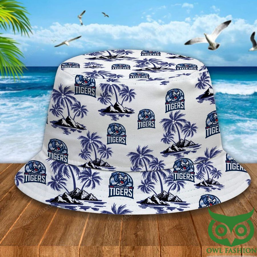 7 Straubing Tigers Blue Palm Tree Bucket Hat