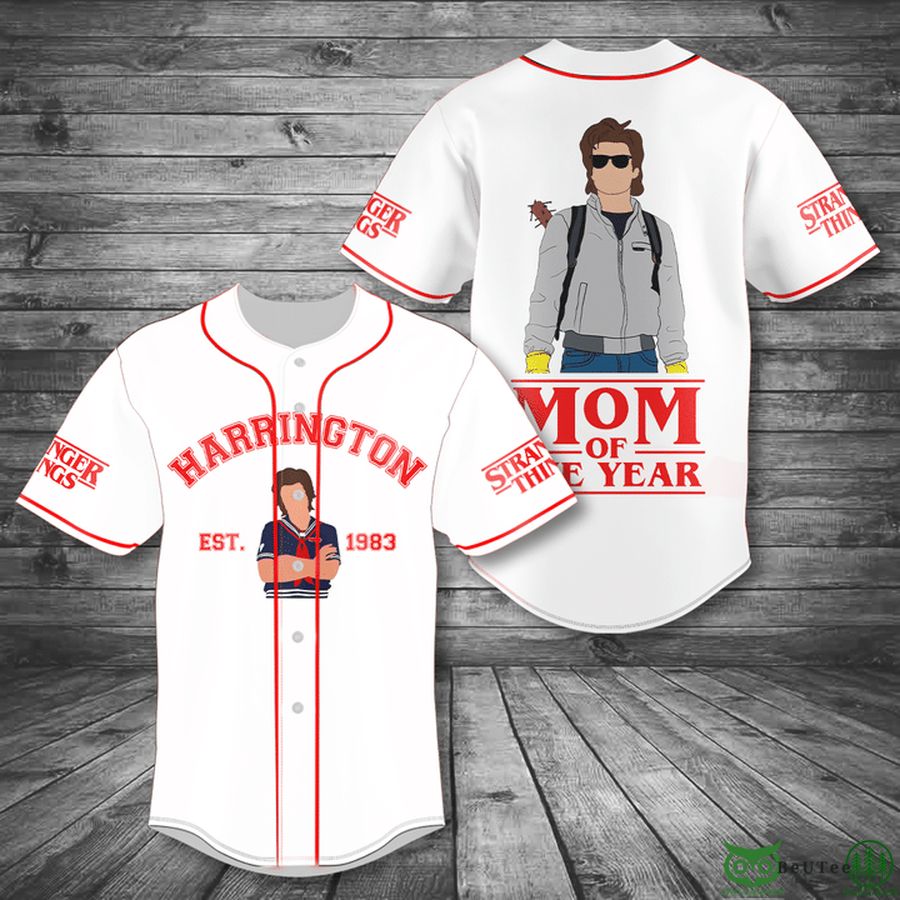 Harrington 1983 Mom of the Year Stranger Things Baseball Jersey Shirt