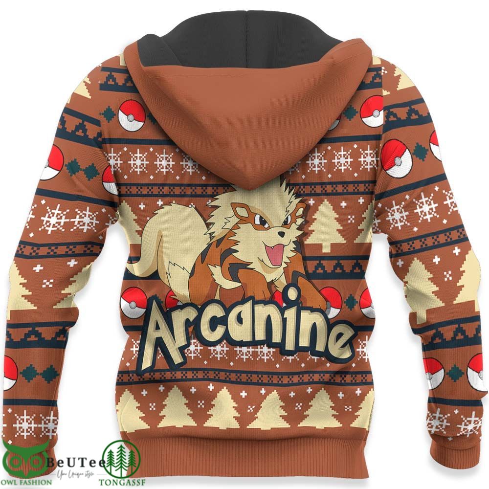 Arcanine Anime Pokemon Hoodie Xmas Gifts Ugly Sweater