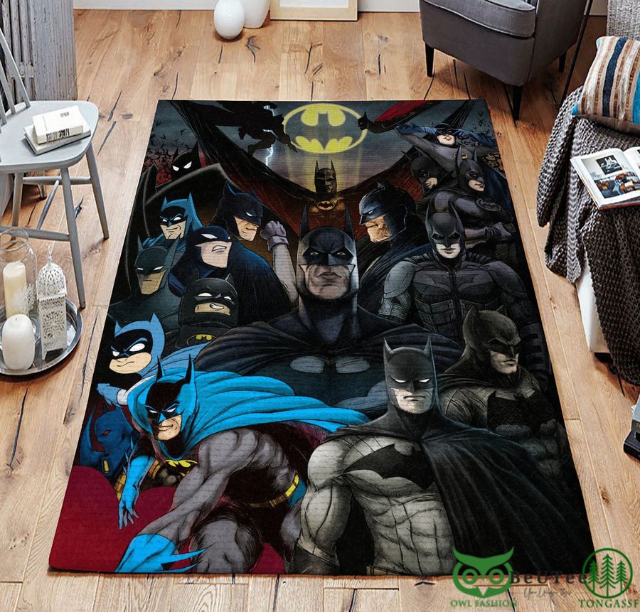 Batman Different Costume Carpet Rug