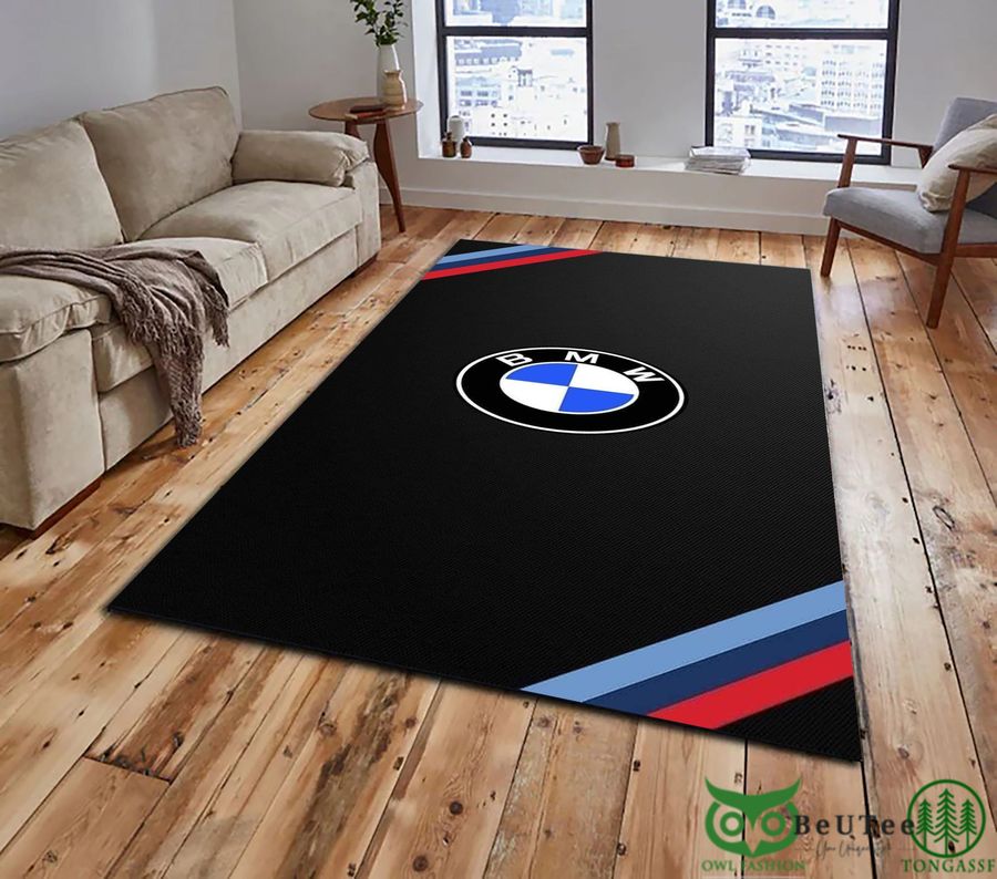 BMW Logo Lines on Edge Carpet Rug