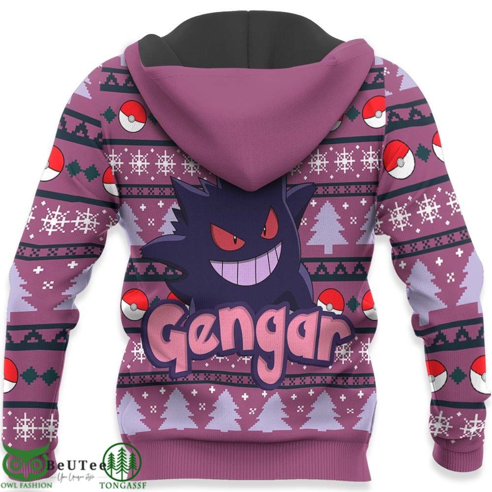 Gengar Anime Pokemon Hoodie Xmas Gifts Ugly Sweater