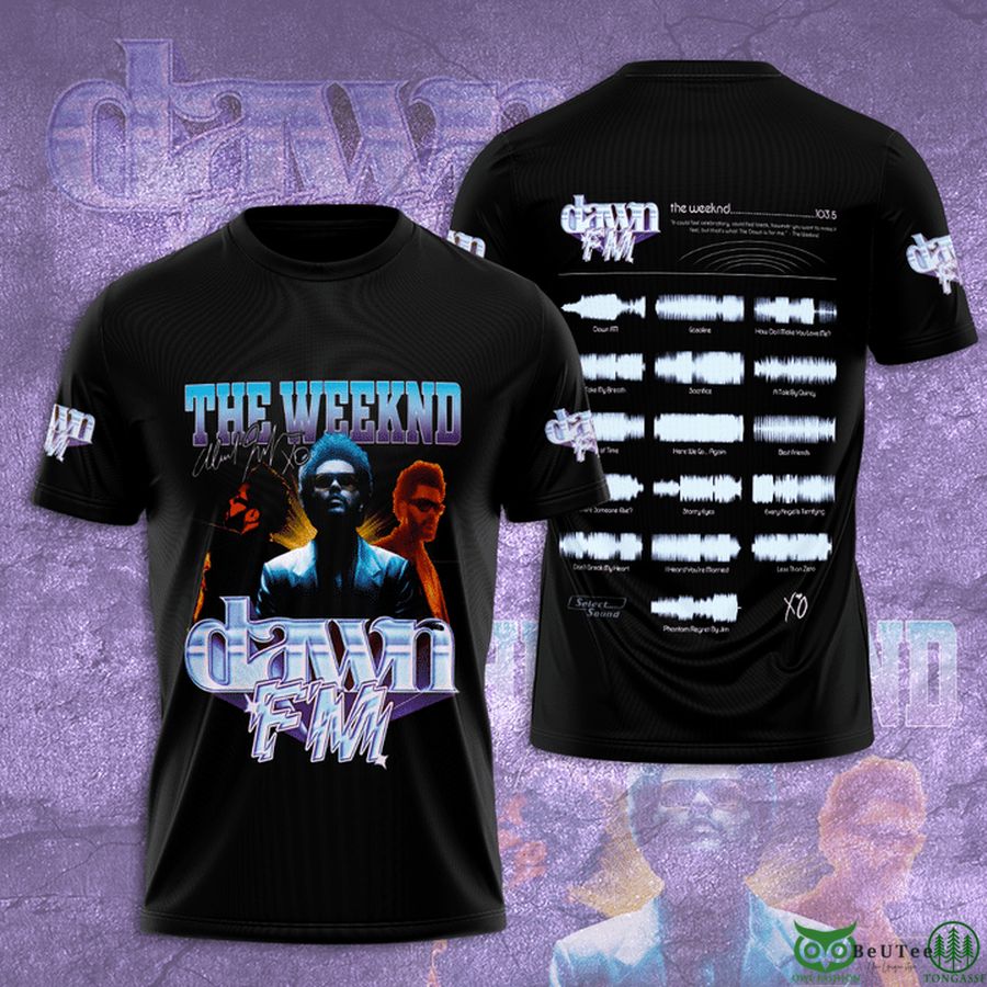 The Weeknd Dawn FM Album 3D T Shirt