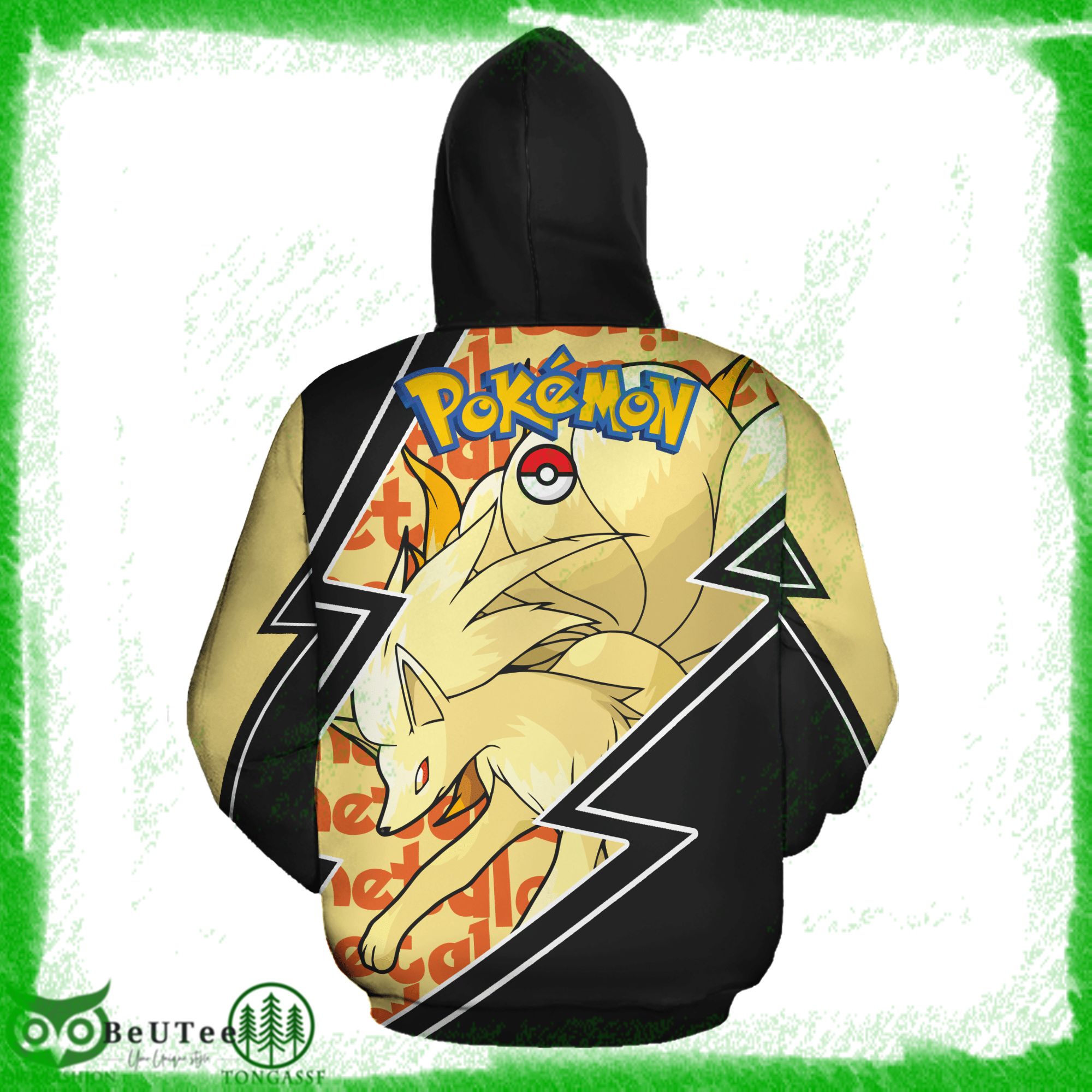 15 Ninetales Zip Hoodie Costume Pokemon Shirt Ugly Sweater