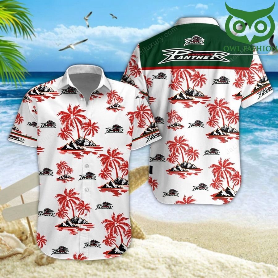 Augsburger Panther Champion Leagues aloha summer tropical Hawaiian shirt short sleeves