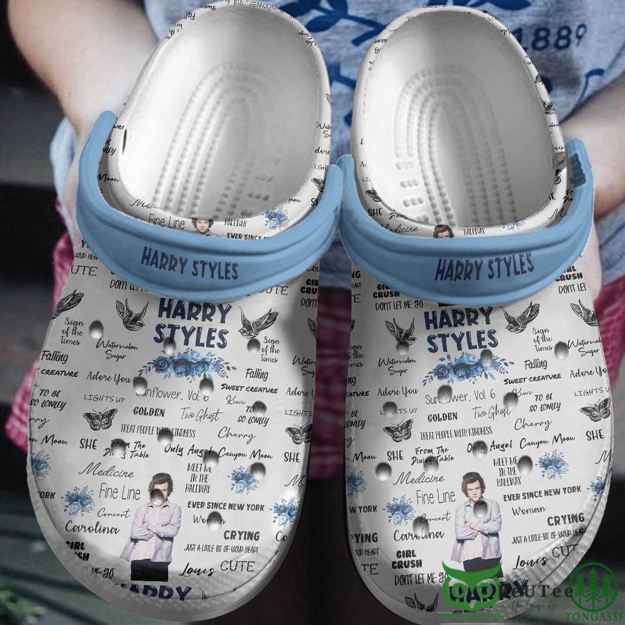 5 Harry Styles Famous Song Name White Crocs