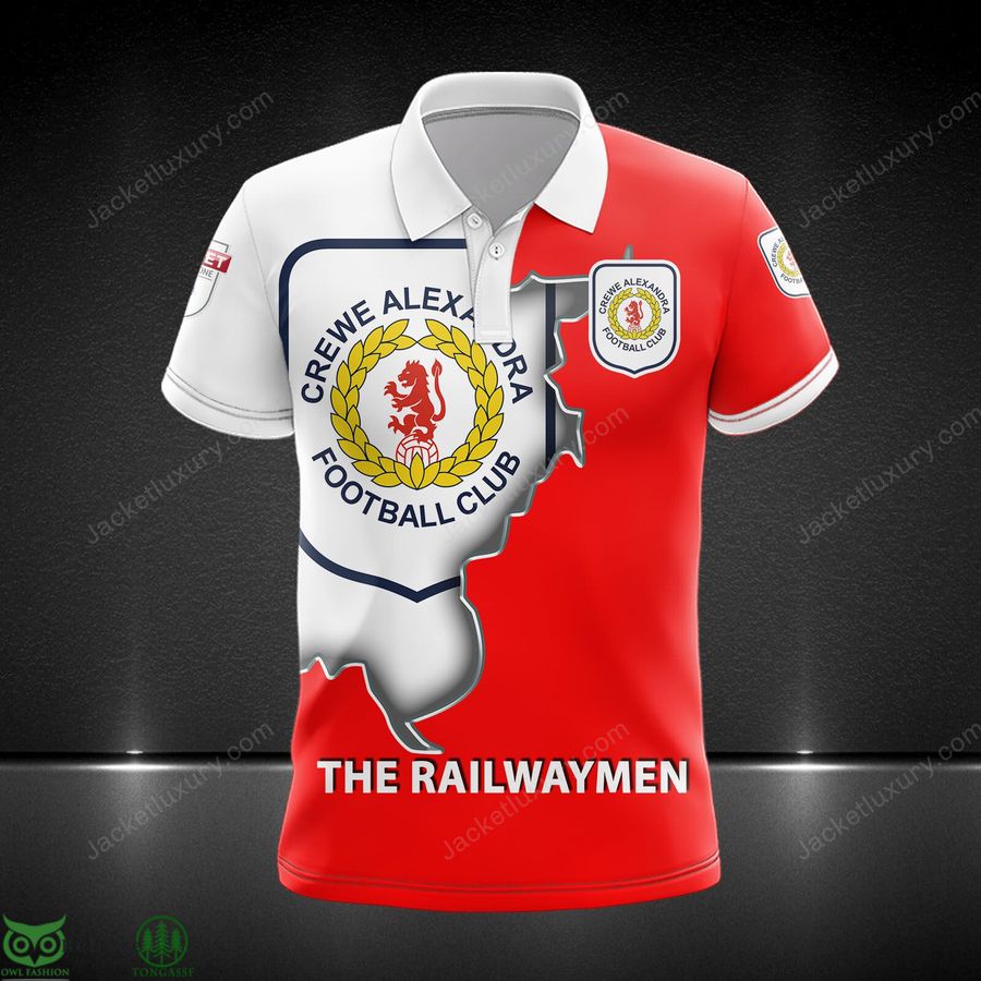 Crewe Alexandra F.C League One 3D Printed Polo T-Shirt Hoodie