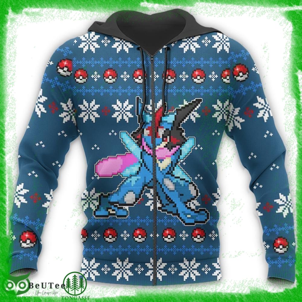 58 Pokemon Greninja Xmas Gift Hoodie 3D Ugly Sweater