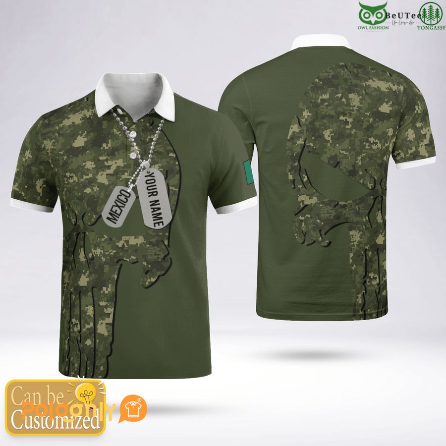 Mexico Army Personalized Polo Shirt 