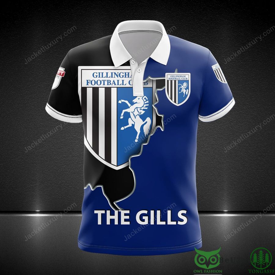 Gillingham F.C The Gills EFL League Two 3D Printed Polo Tshirt Hoodie