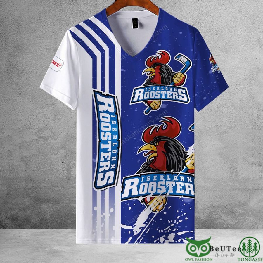 142 Iserlohn Roosters Deutsche Eishockey Liga 3D Printed Polo Tshirt Hoodie