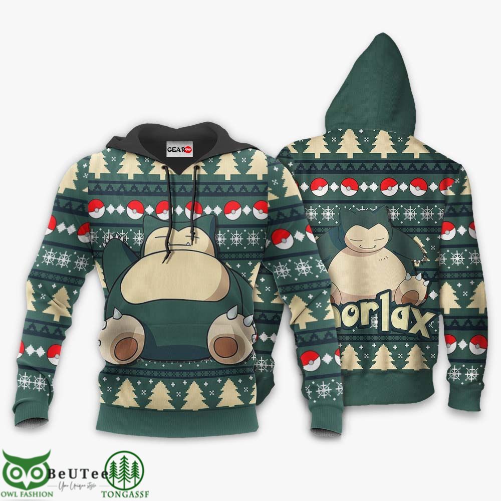 Snorlax Anime Pokemon Hoodie Xmas Gifts Ugly Sweater