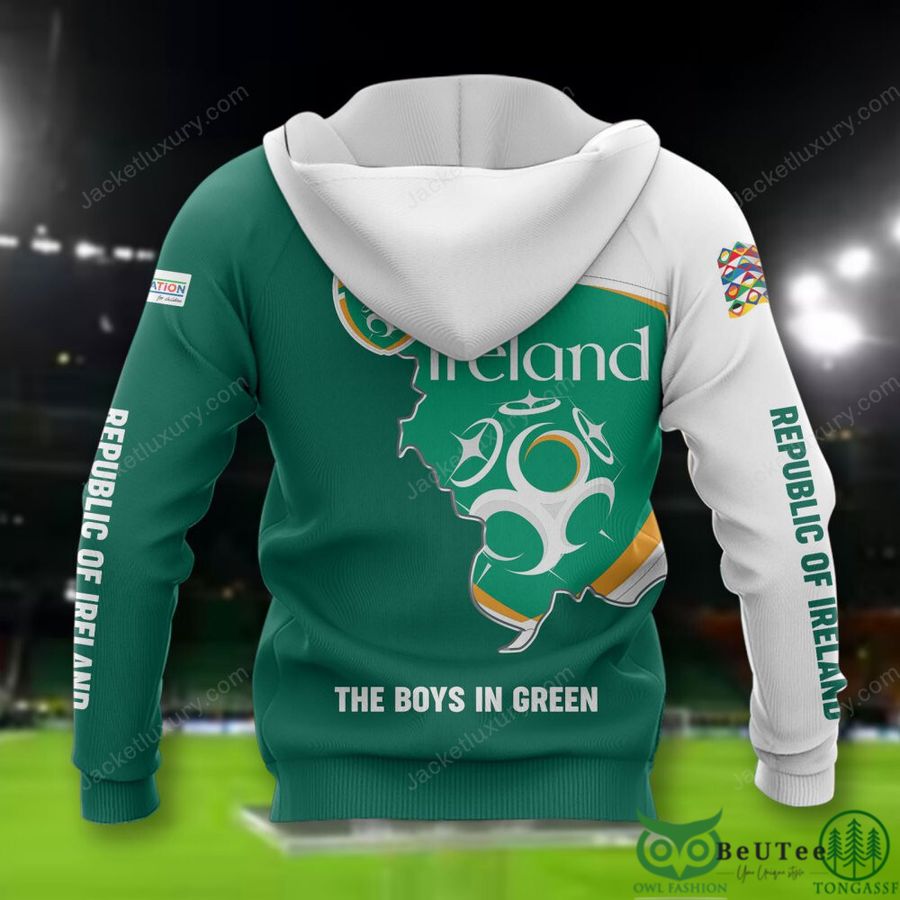 47 Republic of Ireland National Euro Football 3D Polo T shirt Hoodie