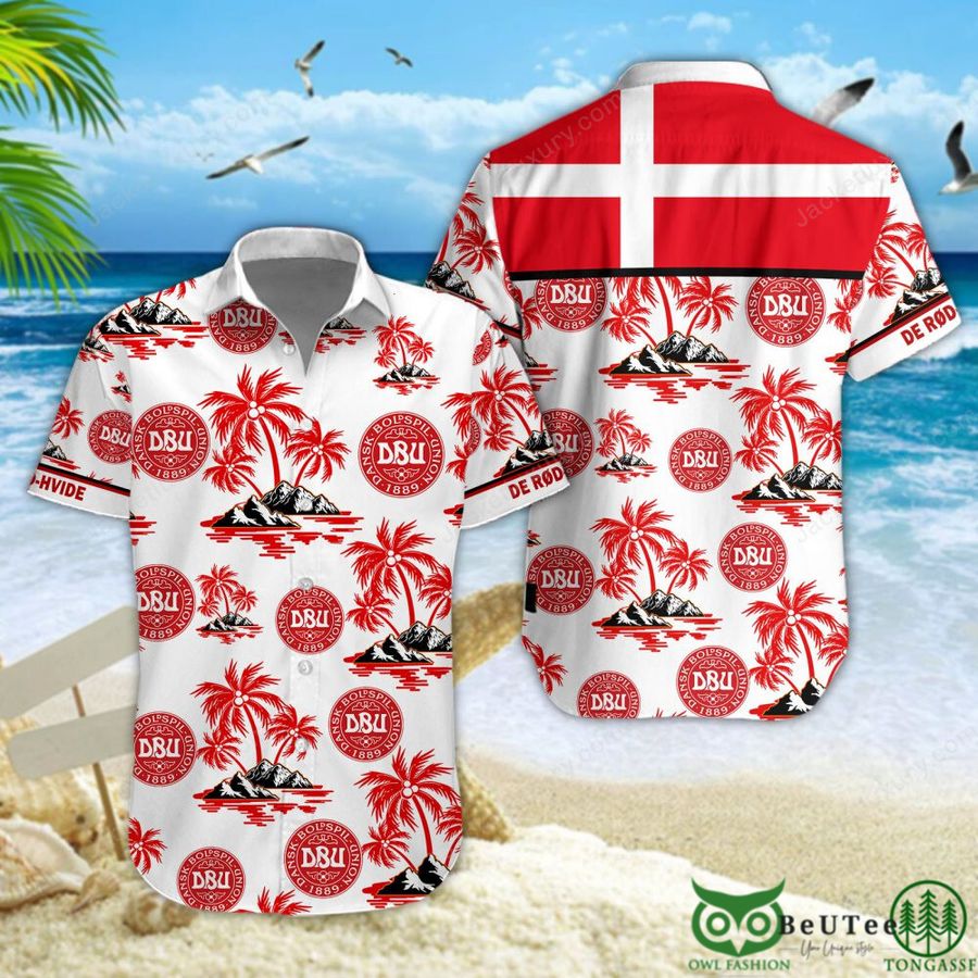 Denmark UEFA football team Hawaiian Shirt Shorts