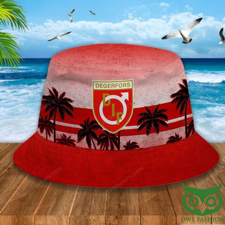 21 Degerfors IF Palm Tree Red Bucket Hat