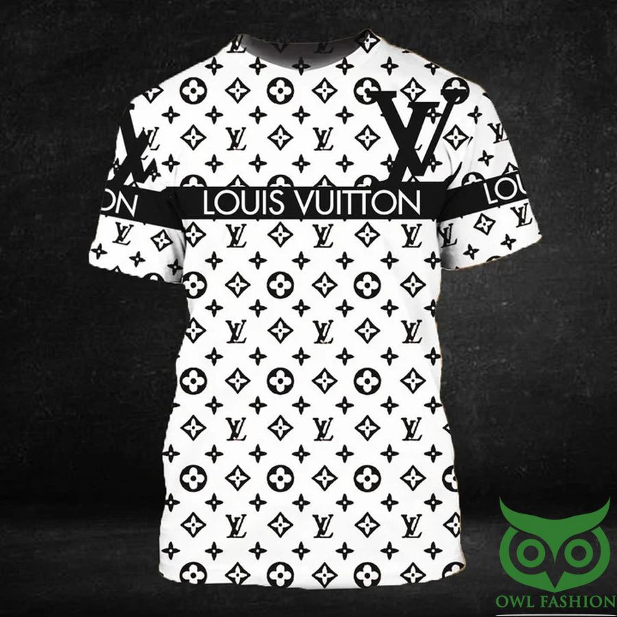 Louis Vuitton Yellow Pattern Black Luxury Brand T-Shirt For Men
