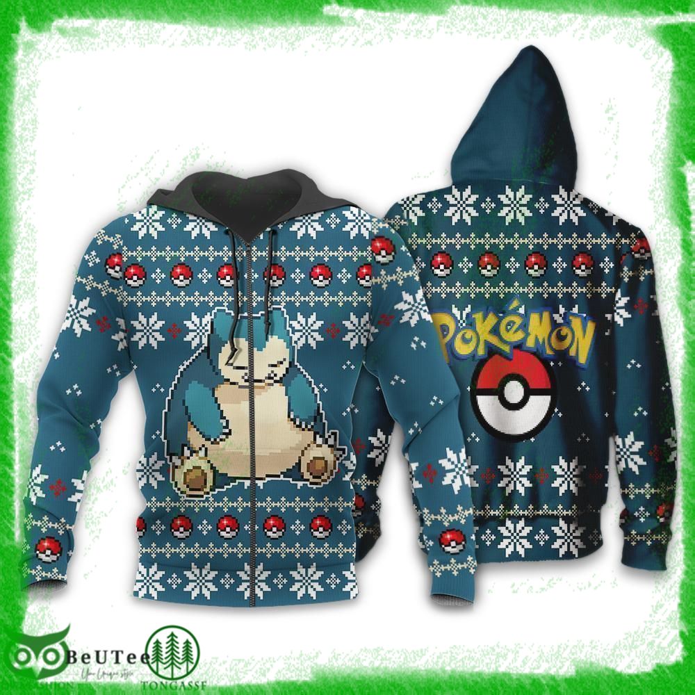 27 Pokemon Snorlax Sleepy Xmas Gift Hoodie Ugly Sweater