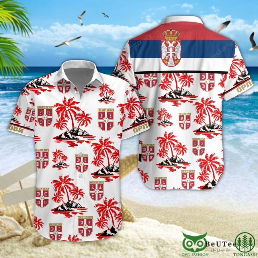 Serbia UEFA Football team Hawaiian Shirt 