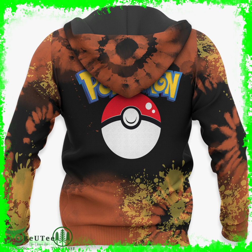184 Blaziken Hoodie Pokemon Anime Tie Dye Style Ugly Sweater