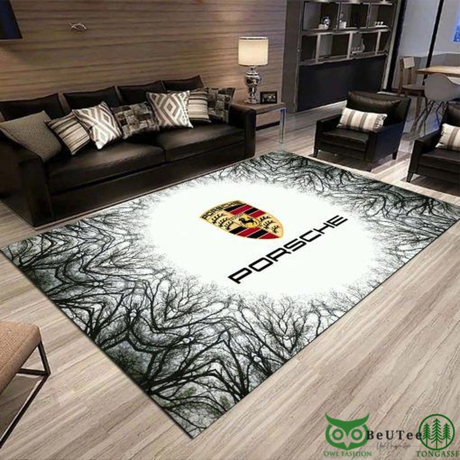 22 Limited Edition Porsche Logo Dry Tree Carpet Rug