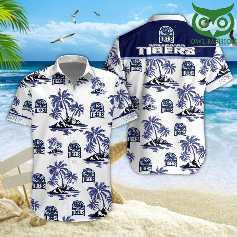 Straubing Tigers Champion Leagues aloha summer tropical Hawaiian shirt 