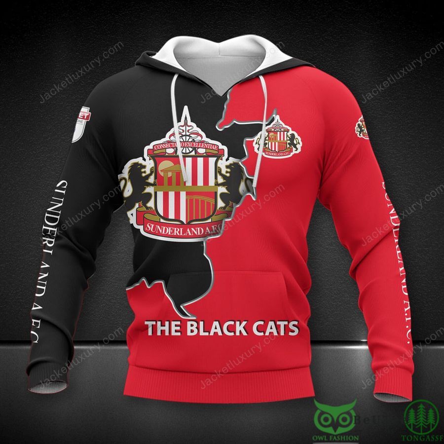 Sunderland A.F.C The Black Cats EFL League One 3D Printed Polo Tshirt Hoodie