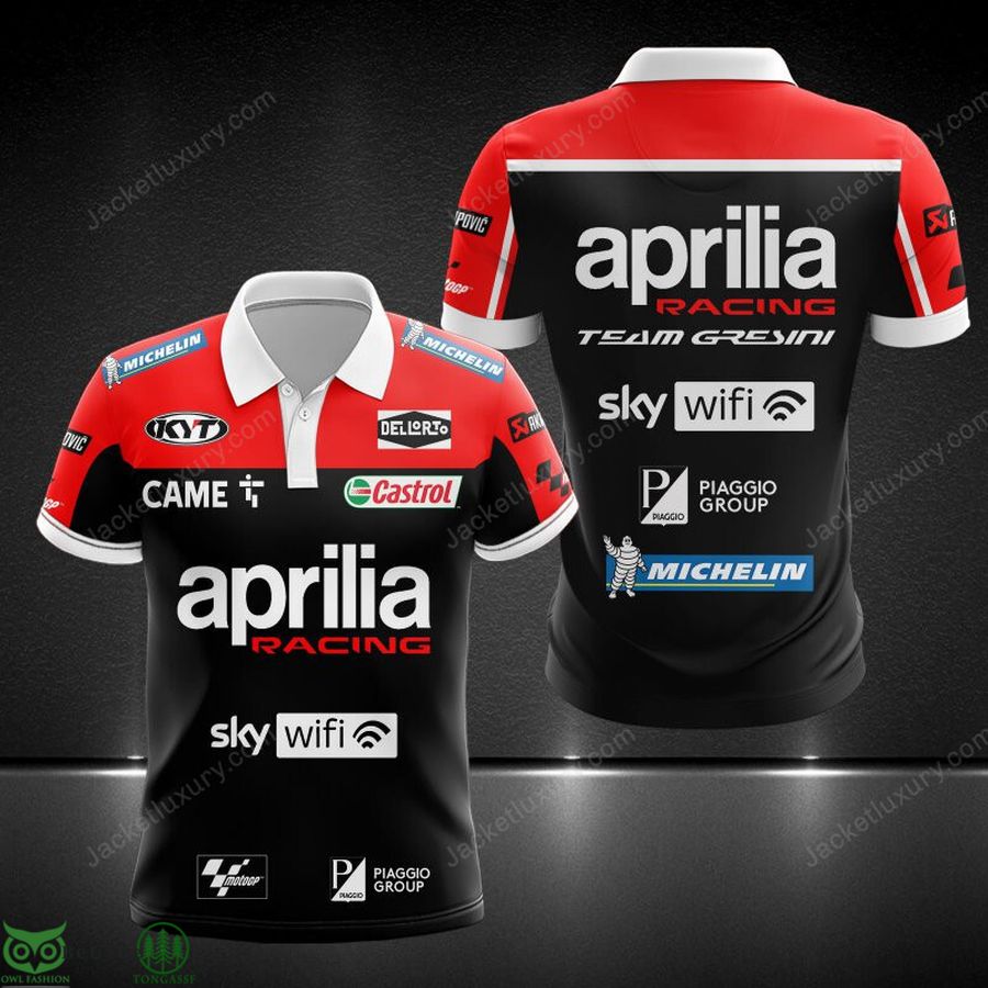 Aprilia Racing MotoGP 3D Printed Polo T-Shirt Hoodie