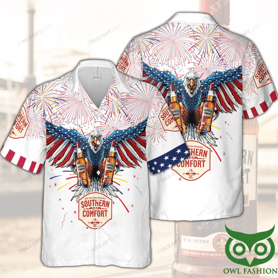 8 Southern Comfort Eagle Firework Hawaii 3D Shirt