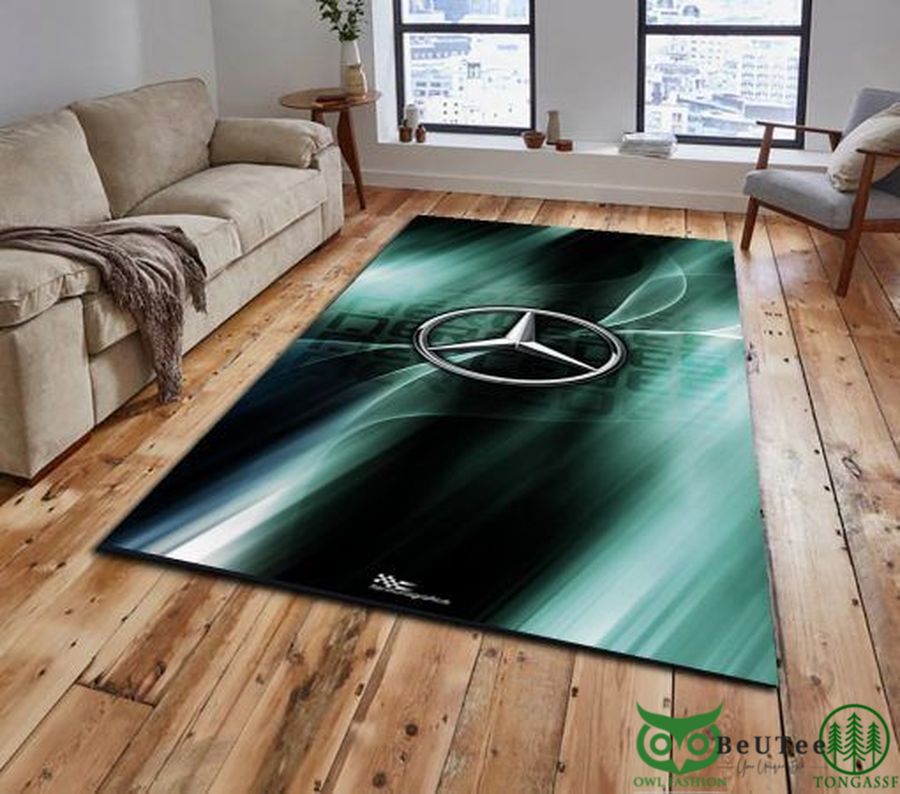 Limited Edition Mercedes F1 Logo Gradient Carpet Rug