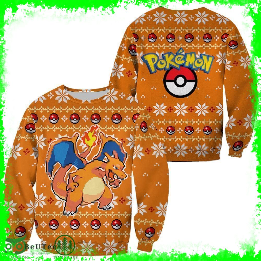 138 Pokemon Charizard Xmas Hoodie Ugly Sweater