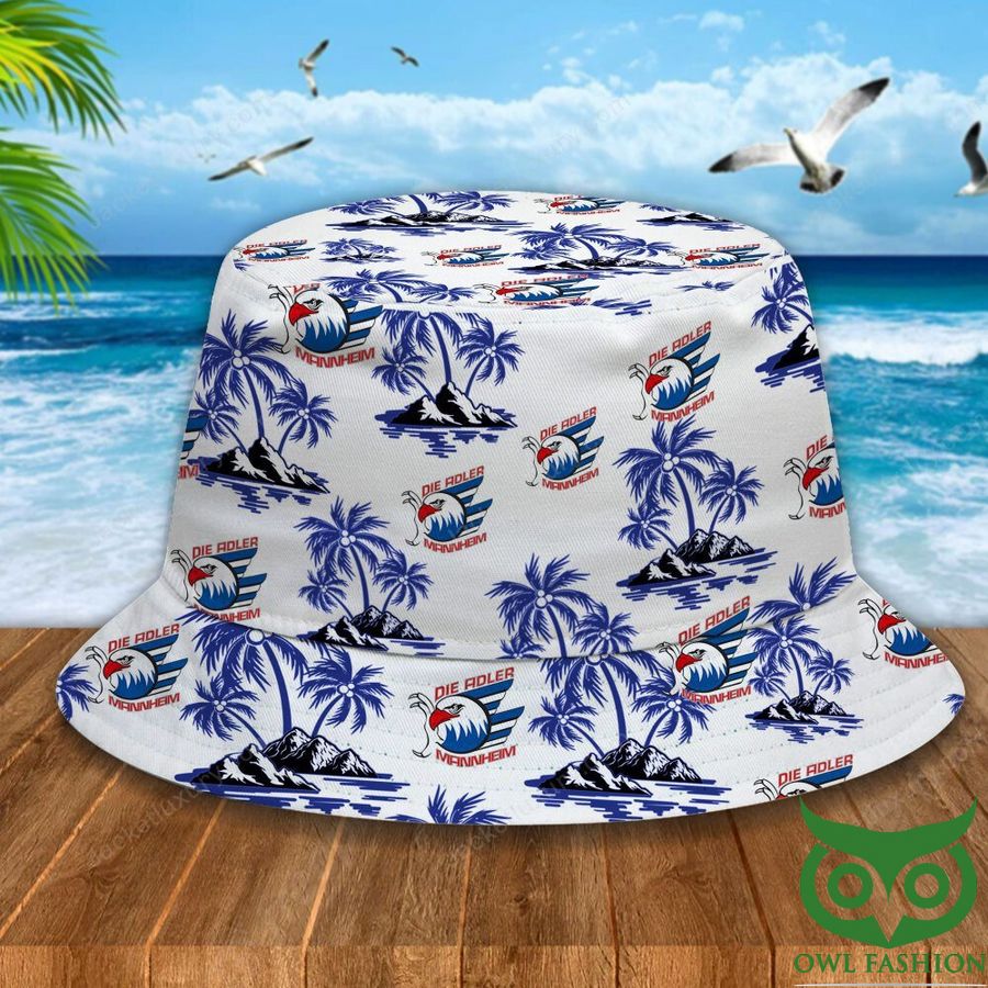 Adler Mannheim Blue Palm Tree Bucket Hat