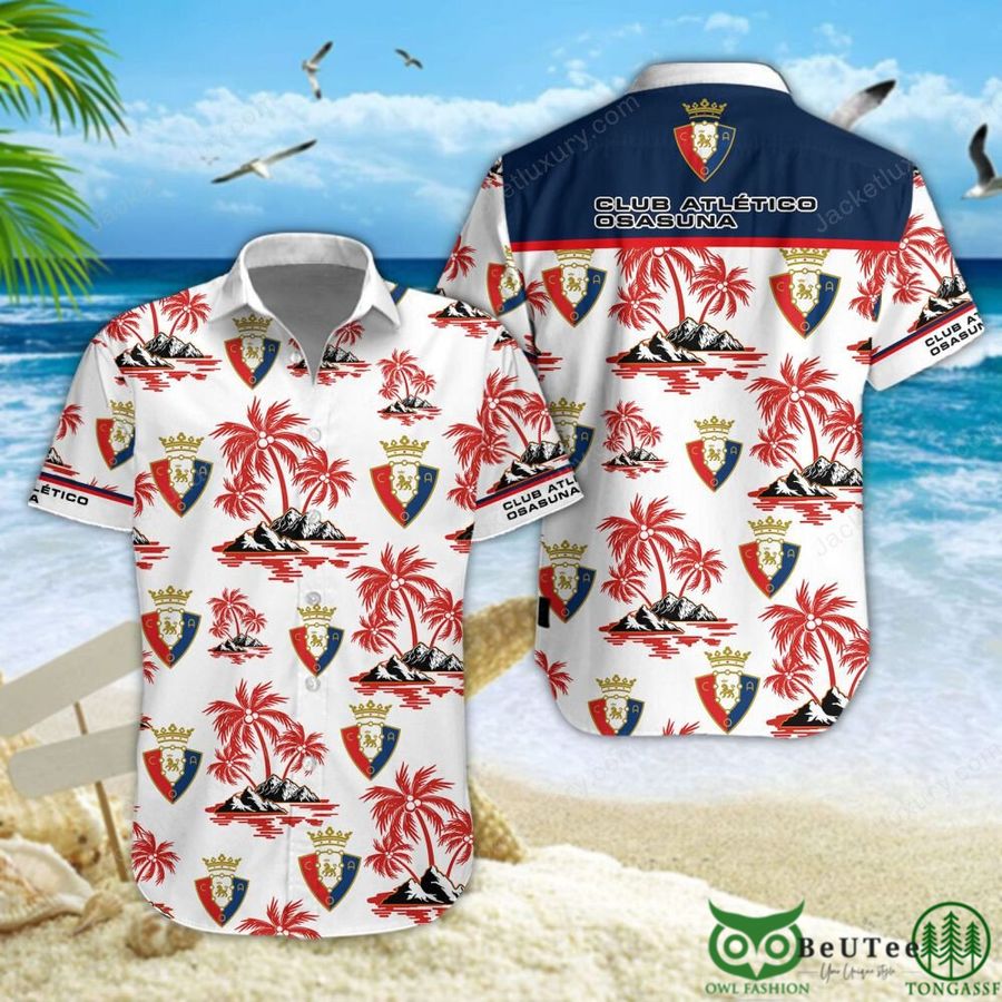 Club Atletico Osasuna Laliga Red Coconut Hawaiian Shirt