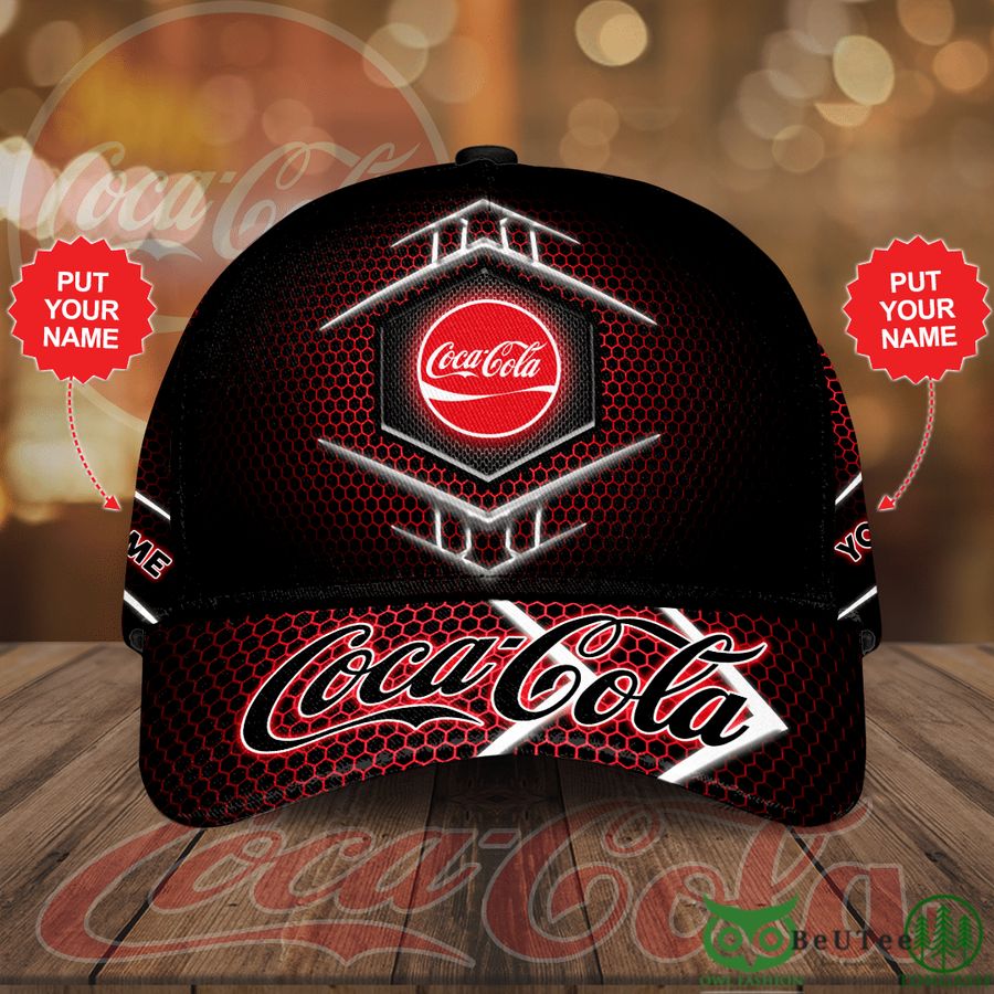 Personalized Cocacola Red Black Classic Cap