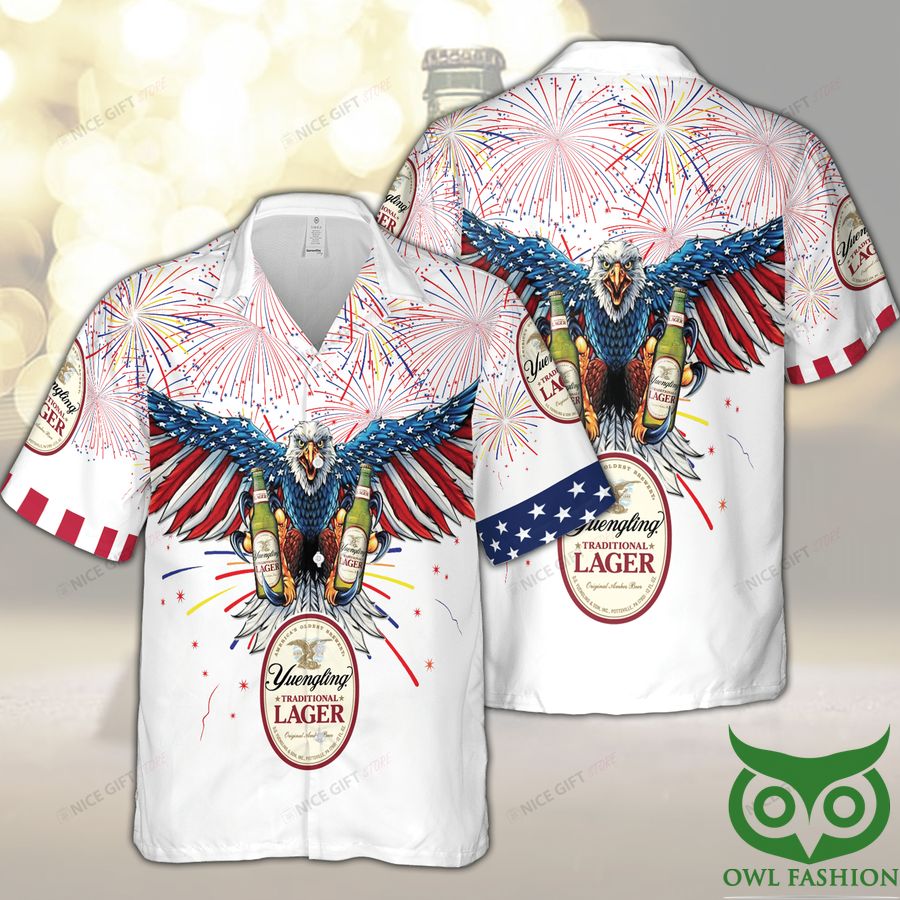 Yuengling Eagle Firework Hawaii 3D Shirt