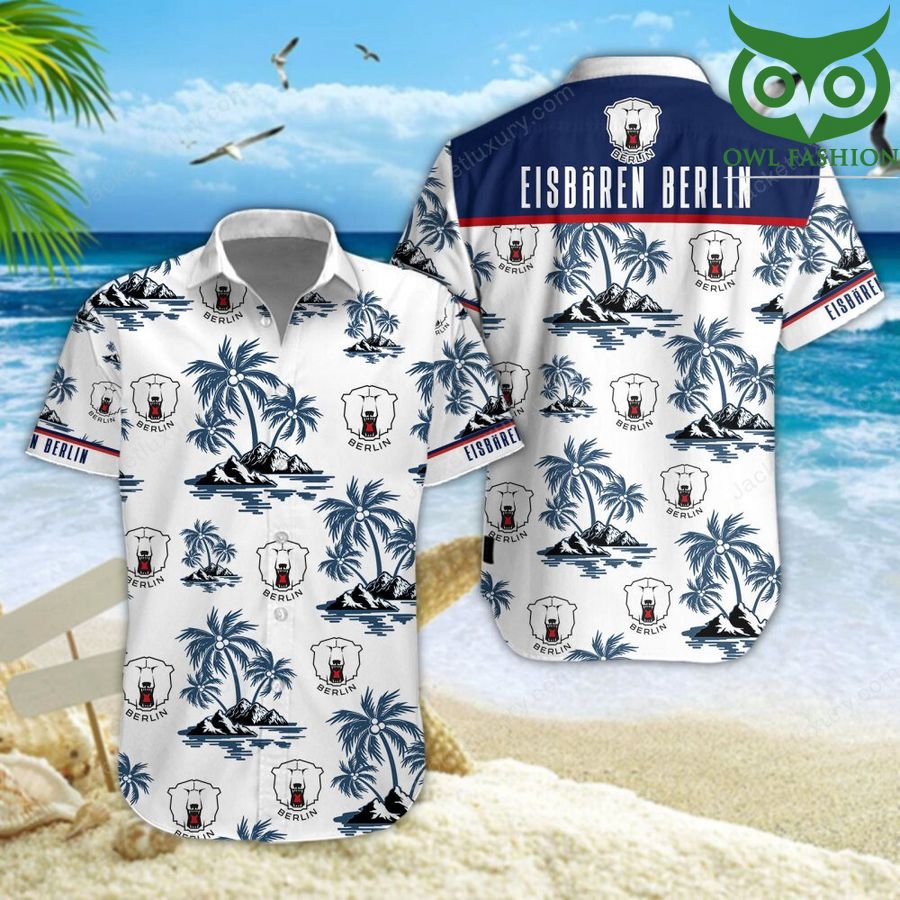 4 Eisbaren Berlin Champion Leagues aloha summer tropical Hawaiian shirt
