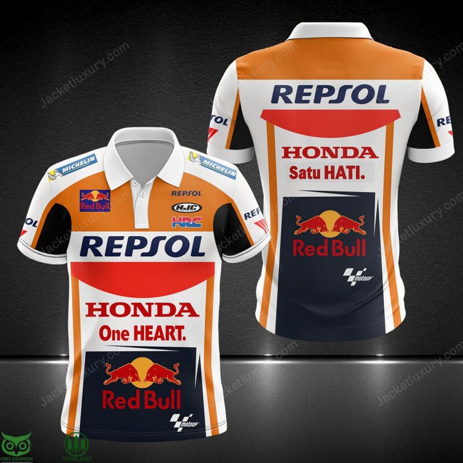 Repsol Honda Team MotoGP 3D Printed Polo T-Shirt Hoodie