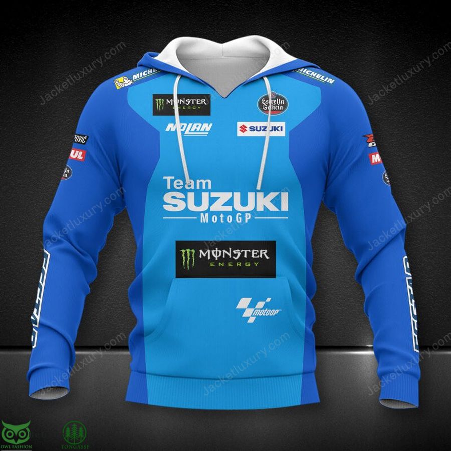 Team Suzuki Ecstar MotoGP 3D Printed Polo T-Shirt Hoodie