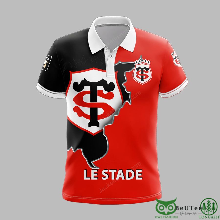 Stade Toulousain Top 14 3D Printed Polo Tshirt Hoodie
