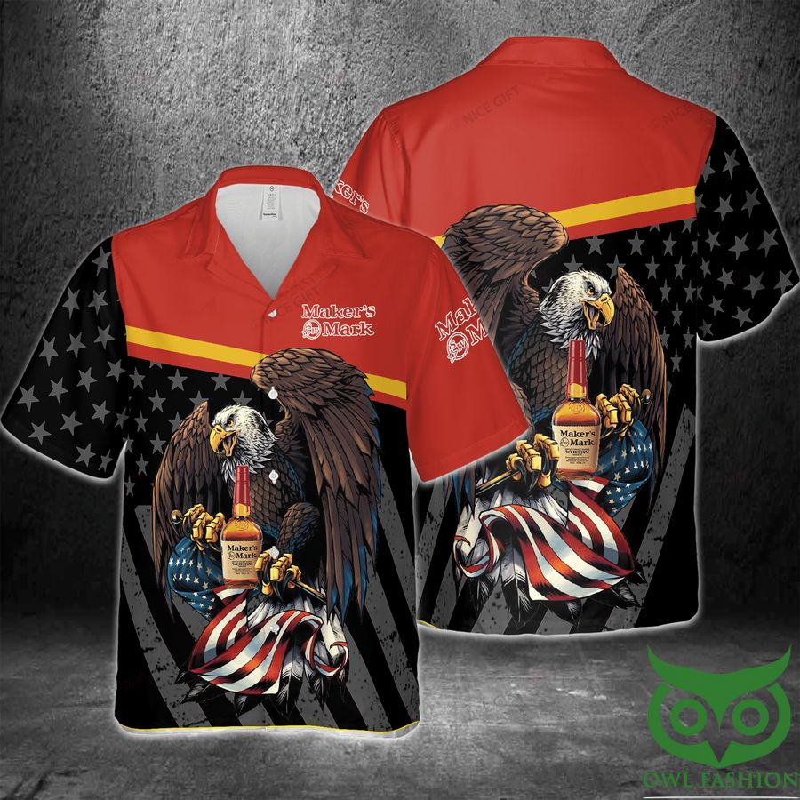 17 Makers Mark America Flag Eagle Hawaii 3D Shirt