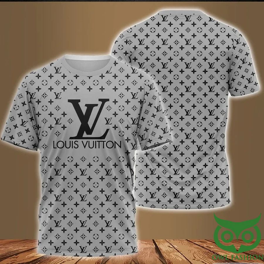 31 Louis Vuitton Light Gray Monogram US T Shirt