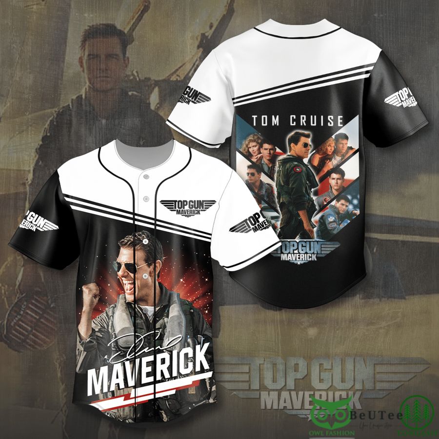 24 Top Gun Maverick Tom Cruise Cast Baseball Jersey Shirt